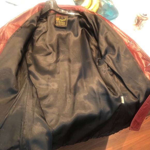 Vintage leather coat.No size .womans L or men’s M? - Picture 5 of 7